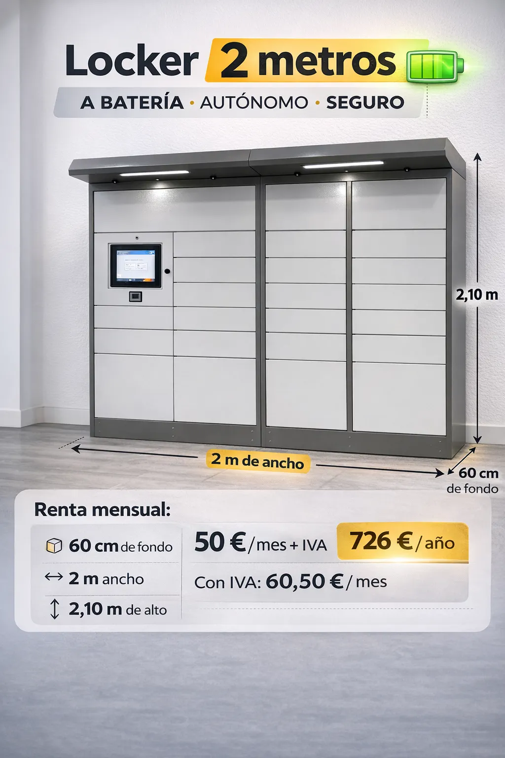 Locker 2 Metres